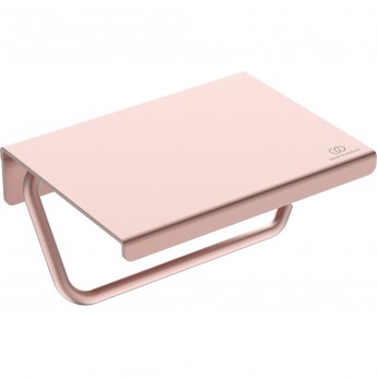 Держатель для туалетной бумаги IDEAL STANDARD IS BD592RO ALU+ с крышкой, с крепежом
